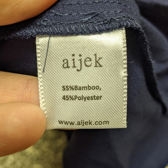 NWT Aijek navy satin maxi dress 10/12 - Picture 8 of 10